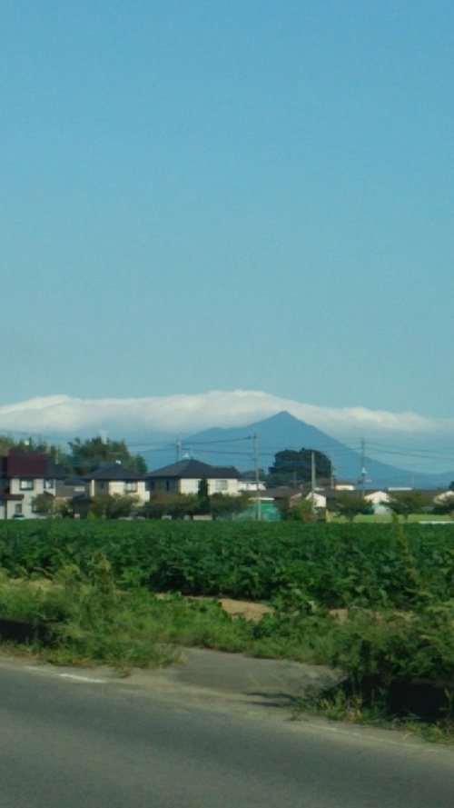 結城から眺める筑波山