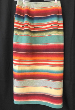 Ralph Lauren Country Indian Blanket Wool Wrap Skirt Navajo