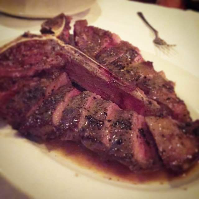 t-born steak.