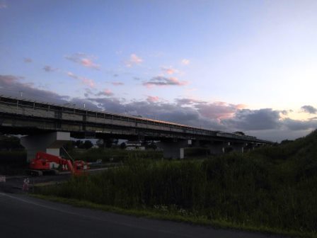 【2015年夏 圏央道建設中(2)】小貝川を渡る橋！