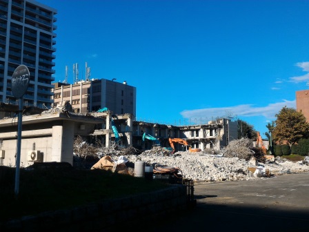 土浦学園線沿いのURの建物の解体が進んでいた！
