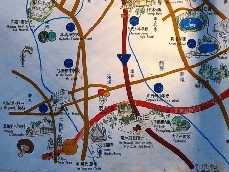松代に残っていた古い観光案内の地図！