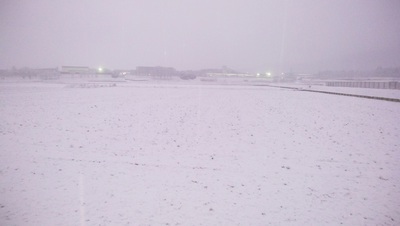 初雪です。桜川
