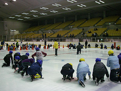 東海村少年団のスケート教室