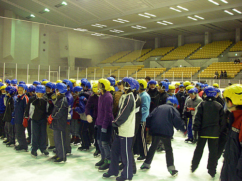 東海村少年団のスケート教室