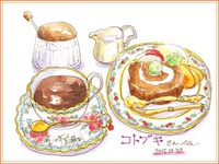 「カフェ・ド・コトブキ」のケーキセット