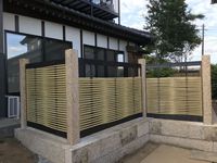 プラ竹垣