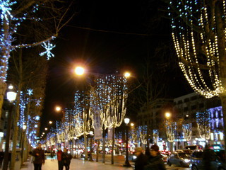 1月4日(日)　凱旋門＆シャンゼリゼ  Champs Elysees a nuit