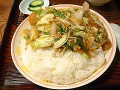 富士泉 - カツの野菜あんかけ