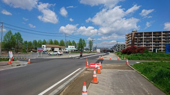 研究学園 葛城北線と西大通りの交差点を見てきた #つくば