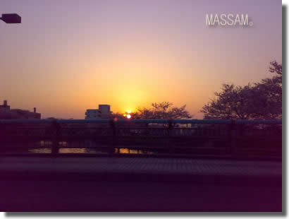 夕日