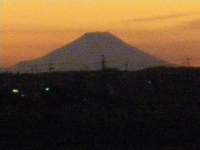 岩瀬から見るMt.Fuji