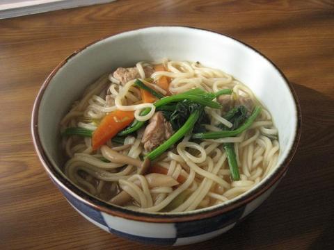 週末グルメ　我が家のうどん