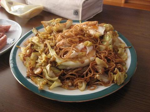週末グルメ　我が家の焼きそば