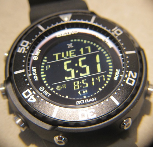 [セイコーウォッチ] 腕時計 プロスペックス LOWERCASEプロデュース フィールドマスター ソーラー デジタル SBEP001 メンズ ブラック